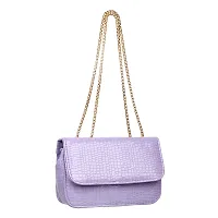 TATUAA Purple Casual Travel Styles Chain Shoulder Slingbag For Women-thumb2