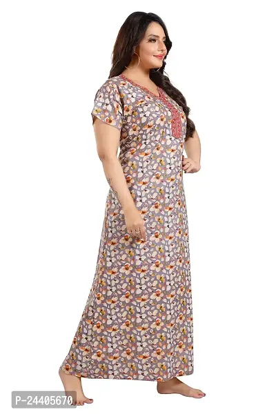 TRUNDZ Printed Pure Cotton Nighty-thumb3