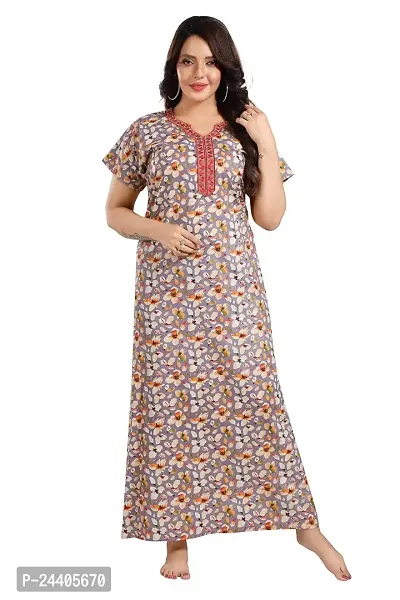 TRUNDZ Printed Pure Cotton Nighty-thumb0