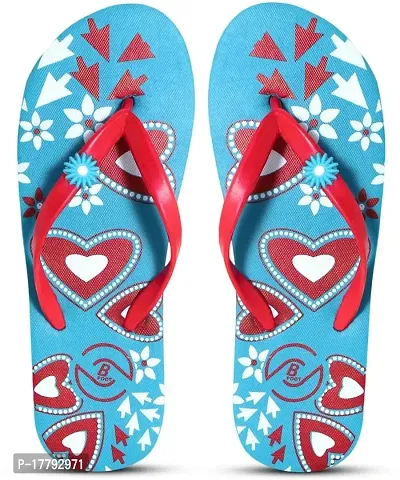Elegant Blue PU  Slippers For Women