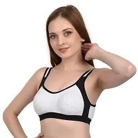 ARISTE Women Cotton Wire Free Non Padded Regular Everyday Sports Bra Sports-thumb1