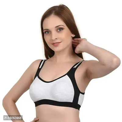 ARISTE Women Cotton Wire Free Non Padded Regular Everyday Sports Bra Sports-thumb2