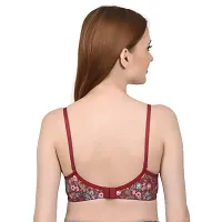ARISTE Women Cotton Wire Free Padded Regular Everyday Bra Floral-thumb4