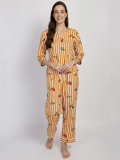 Full Sleeves Night suit Set/Loungewear/Shirt Pajama Set