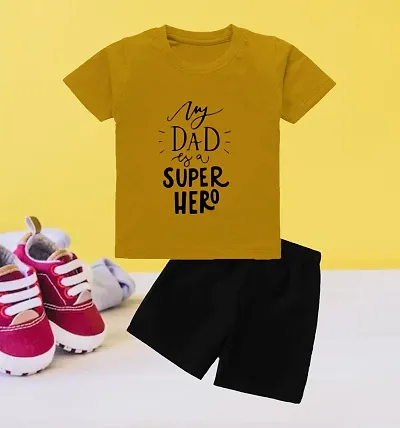 ONE ZERO KIDS TOP BOTTOM SET | T- SHIRTS |Mustard