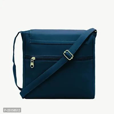 Stylish Blue Synthetic Sling Bag For Women