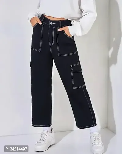 Stylish bell bottom jeans for women-thumb0