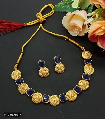 Luxurious Stone-Studded Jewelry Set