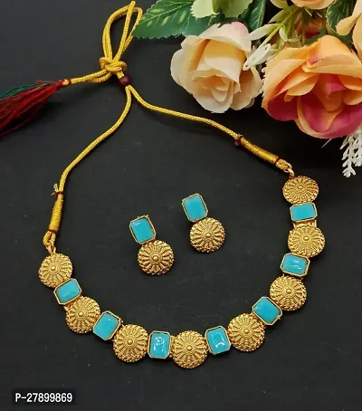 Luxurious Stone-Studded Jewelry Set-thumb0