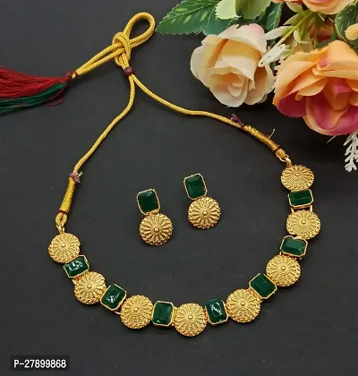 Luxurious Stone-Studded Jewelry Set