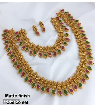Stylish Multicoloured Alloy Beads Jewellery Set For Women-thumb0
