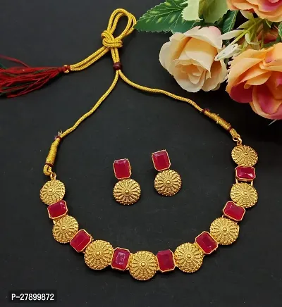 Luxurious Stone-Studded Jewelry Set