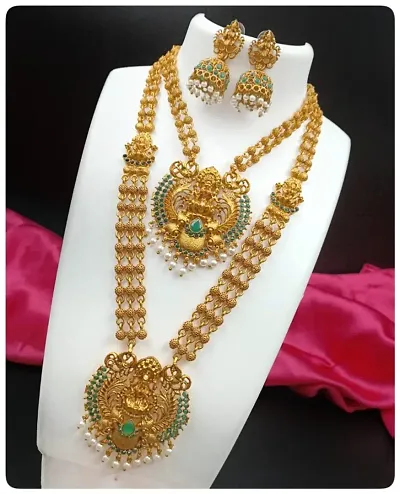 Rheyali Exclusive Elegant Golden Alloy Jewellery Set