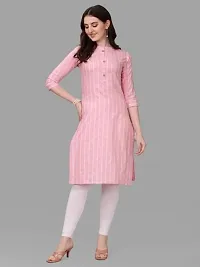 WILNERCROWN Women's Rayon Fabric | Straight | 3/4 Sleeves Regular Sleeves | Designer Women's  Girls Kurta (Kurti's) | (KRT-06-P-PINK-XL)-thumb2