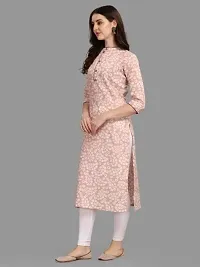 WILNERCROWN Women's Rayon Fabric | Straight | 3/4 Sleeves Regular Sleeves | Designer Women's  Girls Kurta (Kurti's) | (KRT-03-P-PINK-M)-thumb3