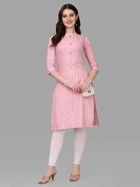 WILNERCROWN Women's Rayon Fabric | Straight | 3/4 Sleeves Regular Sleeves | Designer Women's  Girls Kurta (Kurti's) | (KRT-06-P-PINK-S)-thumb4