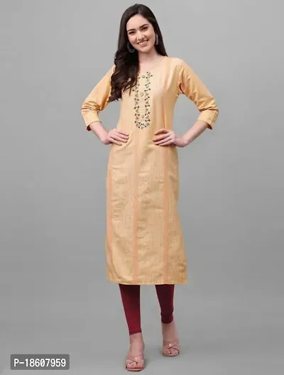 Stylish Fancy Cotton Kurta For Women Pack Of 1-thumb0