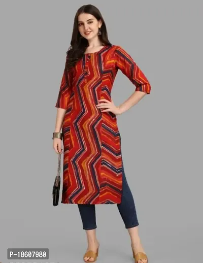 Stylish Fancy Rayon Kurta For Women Pack Of 1-thumb0