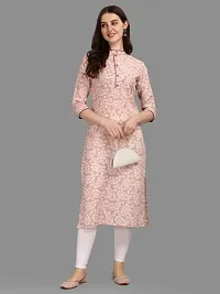 WILNERCROWN Women's Rayon Fabric | Straight | 3/4 Sleeves Regular Sleeves | Designer Women's  Girls Kurta (Kurti's) | (KRT-03-P-PINK-XXL)-thumb4