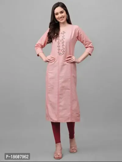 Stylish Fancy Cotton Kurta For Women Pack Of 1-thumb0