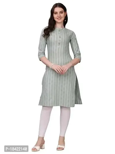 WILNERCROWN Women's Rayon Fabric | Straight | 3/4 Sleeves Regular Sleeves | Designer Women's  Girls Kurta (Kurti's) | (KRT-06-P-PISTA-XXL)