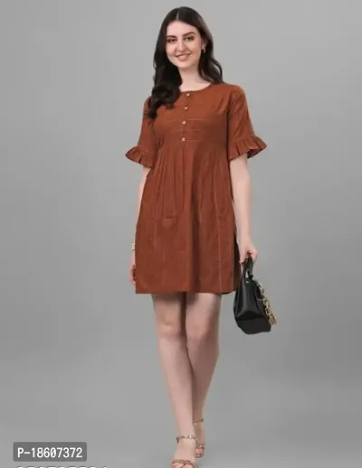 Stylish Fancy Cotton Dresses For Women-thumb0