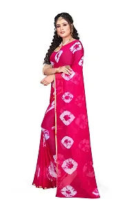 Aardiva Women's Woven Pure Chiffon Saree With Blouse Piece (BAND03NKK_Pink)-thumb1