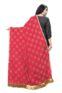 Aardiva Women's Self Design Chiffon Dupatta (ABD01_Red_Free Size)-thumb2