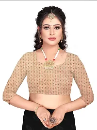 Aardiva Women's Woven Pure Chiffon Saree With Blouse Piece (BAND03NKK_Pink)-thumb3