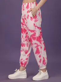 Elegant Pink Cotton Blend Printed Night Suits For Women-thumb2