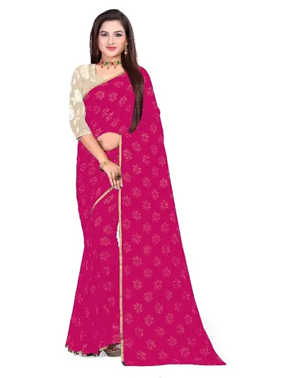 Trending Chiffon Saree With Blouse Piece