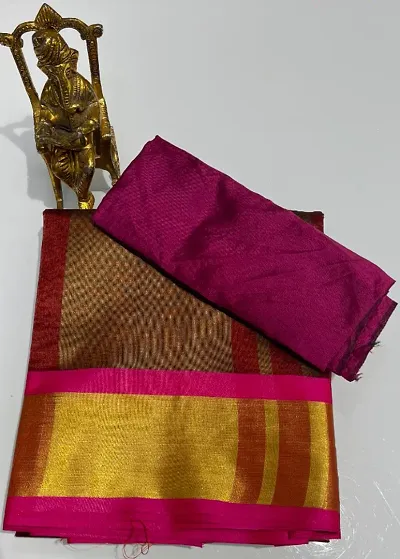 Alluring Cotton Saree with Blouse piece 