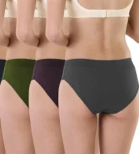 Aeran Traders Women Cotton Hipster Inner Elastic Panties in with varient Sizes (M/85, Multicolor Pack of 3)-thumb1
