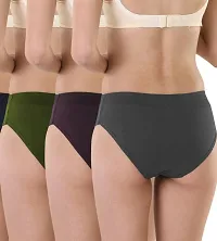 Aeran Traders Women Cotton Hipster Inner Elastic Panties in with varient Sizes (3XL/105, Multicolor Pack of 3)-thumb2