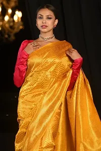 Sttylish Women Banarasi Silk Saree with Blouse Piece-thumb1