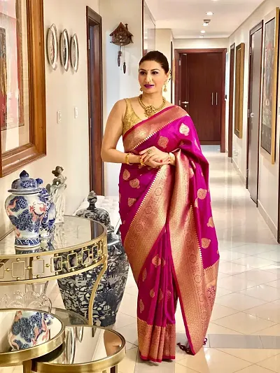 BANARASI TRADITIONAL LITCHI SILK SAREE