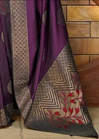 Sttylish Women Banarasi Silk Saree with Blouse Piece-thumb1