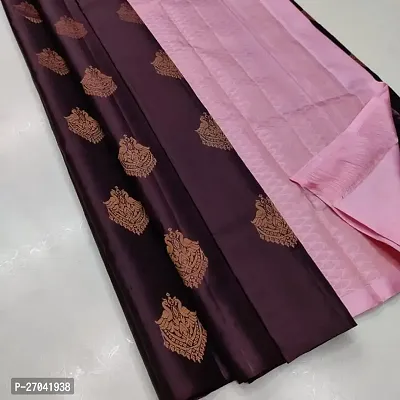 Sttylish Women Banarasi Silk Saree with Blouse Piece-thumb0