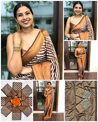 Sttylish Women Banarasi Silk Saree with Blouse Piece-thumb2