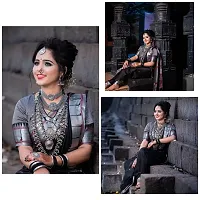 Sttylish Women Banarasi Silk Saree with Blouse Piece-thumb2