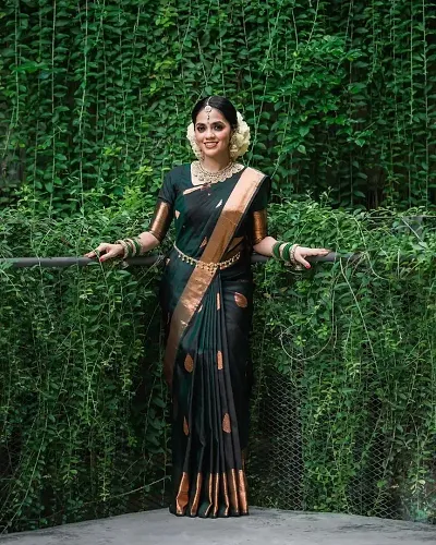 Glamorous Art Silk Sarees with Blouse piece