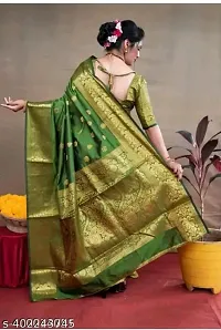 Fancy Art Silk Jacquard Saree With Blouse-thumb1