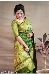 Fancy Art Silk Jacquard Saree With Blouse-thumb3