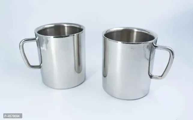 Premium Steel Mini Coffee Mug ( Pack Of 2 ) ( 100ml )