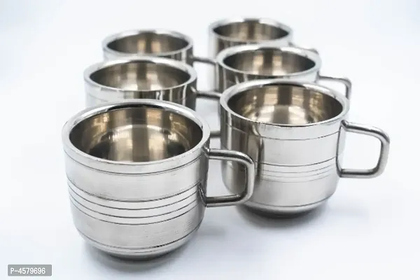 Premium Steel Mini Coffee Cup ( Pack Of 6 )-thumb0