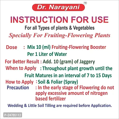 Dr.Narayani Flowering - Fruiting Booster, Are your plants having trouble forming Buds , Flowers, Fruits ?  (1 Liter)-thumb4