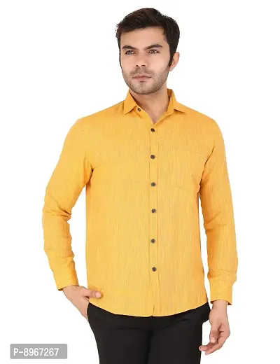 Latest Chikan Men's Textured Regular Fit Full Sleeve Cotton Casual/Formal Shirt