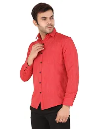 Latest Chikan Men's Textured Regular Fit Full Sleeve Cotton Casual/Formal Shirt-thumb4