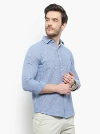 Latest Chikan Men's Checked Regular Fit Full Sleeve Cotton Casual Shirt-thumb4