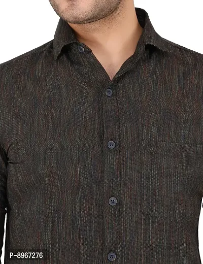 Latest Chikan Men's Textured Regular Fit Full Sleeve Cotton Casual/Formal Shirt